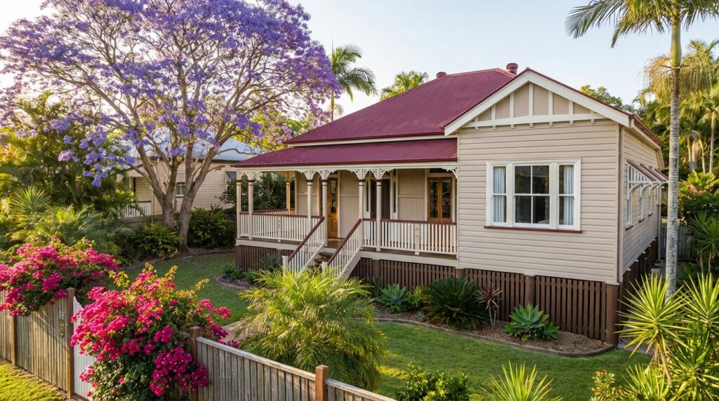 Classic Brisbane Home Pink Roof